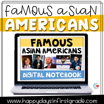 Preview of Famous Asian Americans: Digital Notebook