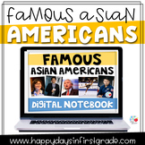 Famous Asian Americans: Digital Notebook (Distance Learning)