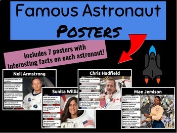 Preview of Famous Astronaut Posters!
