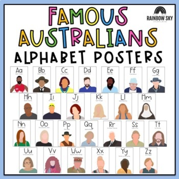 Preview of Famous Australians Alphabet Posters