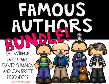 Preview of Famous Authors Bundle--Jan Brett, Eric Carle, David Shannon and Mo Willems