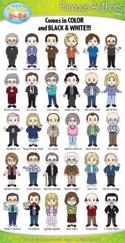 Preview of Famous Authors Characters Clipart {Zip-A-Dee-Doo-Dah Designs}