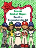 Famous Baseball Player Reading Comprehension passages with