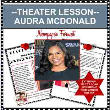 Preview of Emergency Sub Plan! Actress Singer Audra McDonald Newspaper Form