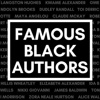Preview of Famous Black Authors Slideshow with Bios, Poems, and Prompts (Distance Learning)