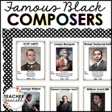 Famous Black Composers Posters - Black History Month Bulle