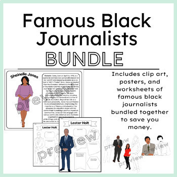 Preview of Famous Black Journalists BUNDLE