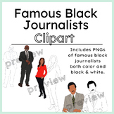 Famous Black Journalists Clip Art | 15 Journalists Include