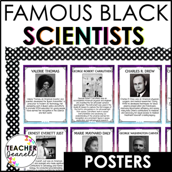 Preview of Famous Black Scientists Bulletin Board | Black History Month Posters