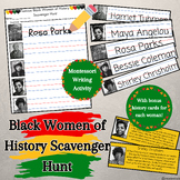 Famous Black Women of History Scavenger Hunt - Montessori 