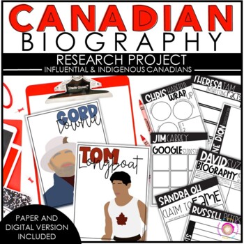 Preview of Famous & Indigenous Canadians | Biography Research Project