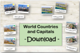 Famous Capitals of the World- Montessori- 3 Part Cards - H