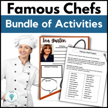 Preview of Famous Chef Activities for Culinary Arts - Prostart - FACS FCS Projects