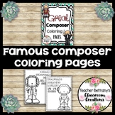 Famous Composer Coloring Pages