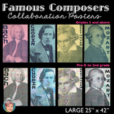 Famous Composers - Collaboration Portrait Poster BUNDLE