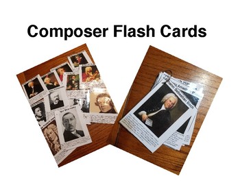 Preview of Famous Composers Flash Cards
