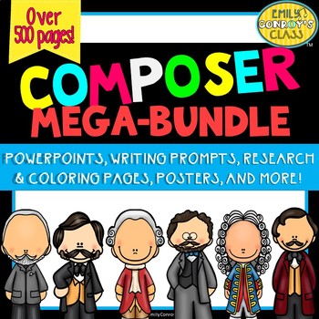 Preview of Famous Composers Bundle (Elementary Music Composer of the Month Units)