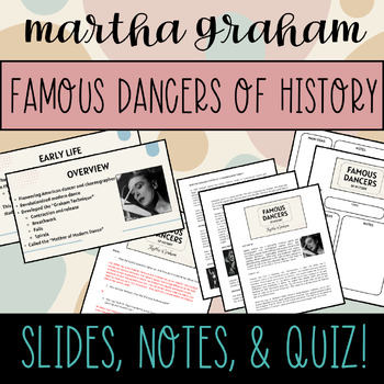 Preview of Famous Dancers of History - Martha Graham
