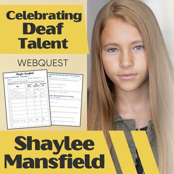 Preview of Famous Deaf Individual Fill in the Blank Article - Shaylee Mansfield - PDF & DOC