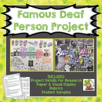 Preview of Famous Deaf Person Project