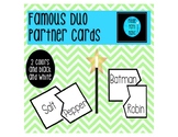 Famous Duo Partner Matching Cards