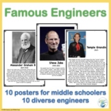 Famous Engineers  Posters for Middle School