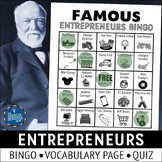 Entrepreneurs Bingo Game
