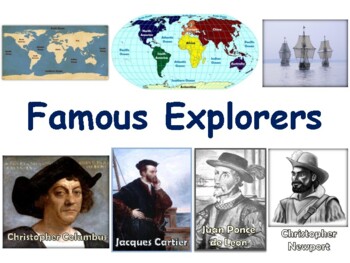 Preview of Famous Explorers Flashcards - task cards, study guide, state exam prep 2023-2024