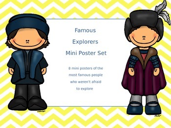 Preview of Famous Explorers Mini Poster Set