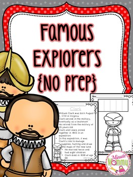 Preview of Famous Explorers NO PREP
