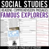 Famous Explorers Reading Comprehension Passages