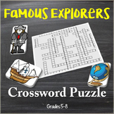 Famous Explorers of the New World Crossword Puzzle