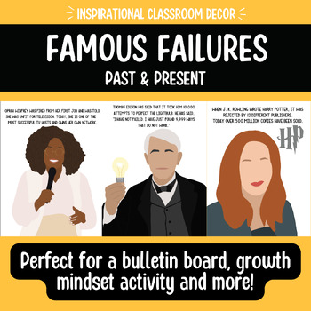 Preview of Famous Failures - Classroom Posters
