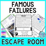 Famous Failures ESCAPE ROOM - Growth Mindset - Back to Sch