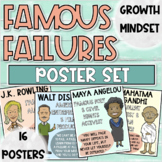Famous Failures Poster Set | Growth Mindset