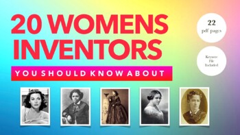 Preview of Famous Female Inventors - 20 Women Inventors You Should Know - international day