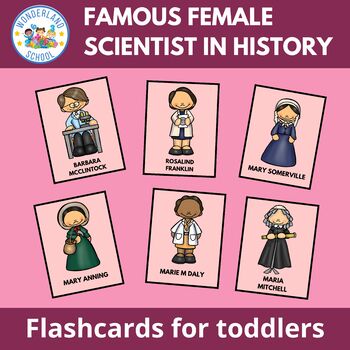 Preview of Famous Female Scientist In History Flashcards - Women's History Month Cards