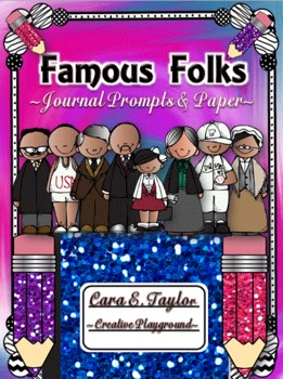 Preview of Famous Folks of Black History~Journal Prompts and Writing Papers