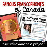 Famous Francophones of Canada cultural awareness project