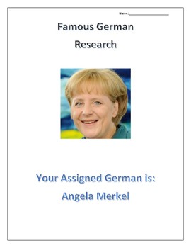 Preview of (FAMOUS GERMANS) Angela Merkel: Rulers and Politicians