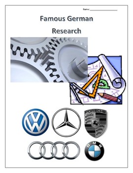 Preview of (FAMOUS GERMANS) Automobiles, Architecture and Tech Research - Distance Learning