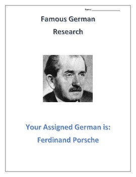 Preview of (FAMOUS GERMANS) Ferdinand Porsche