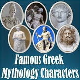 Famous Greek Mythology Characters - Informational Editable