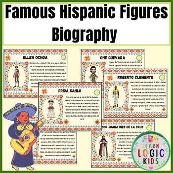 Preview of Famous Hispanic Figures Biography | Hispanic Heritage Month Activies