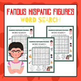 Famous Hispanic Figures Word Search | Hispanic Heritage Mo