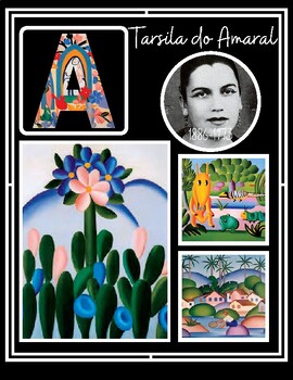 Preview of Famous Hispanic Heritage Month Visual Artist Posters A-Z Classroom Decor