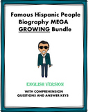 Hispanic People Biographies MEGA Bundle: 84+ Bios @55% off