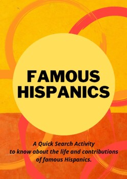 Preview of Famous Hispanics/Frida Kahlo/Celia Cruz/César Chávez/Ellen Ochoa/Roberto Clement