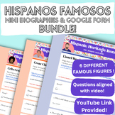 Famous Hispanics - Mini Biography Video and Questions Bundle