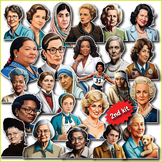 Famous Important Women in History|Famous Women Clip Art,stickers